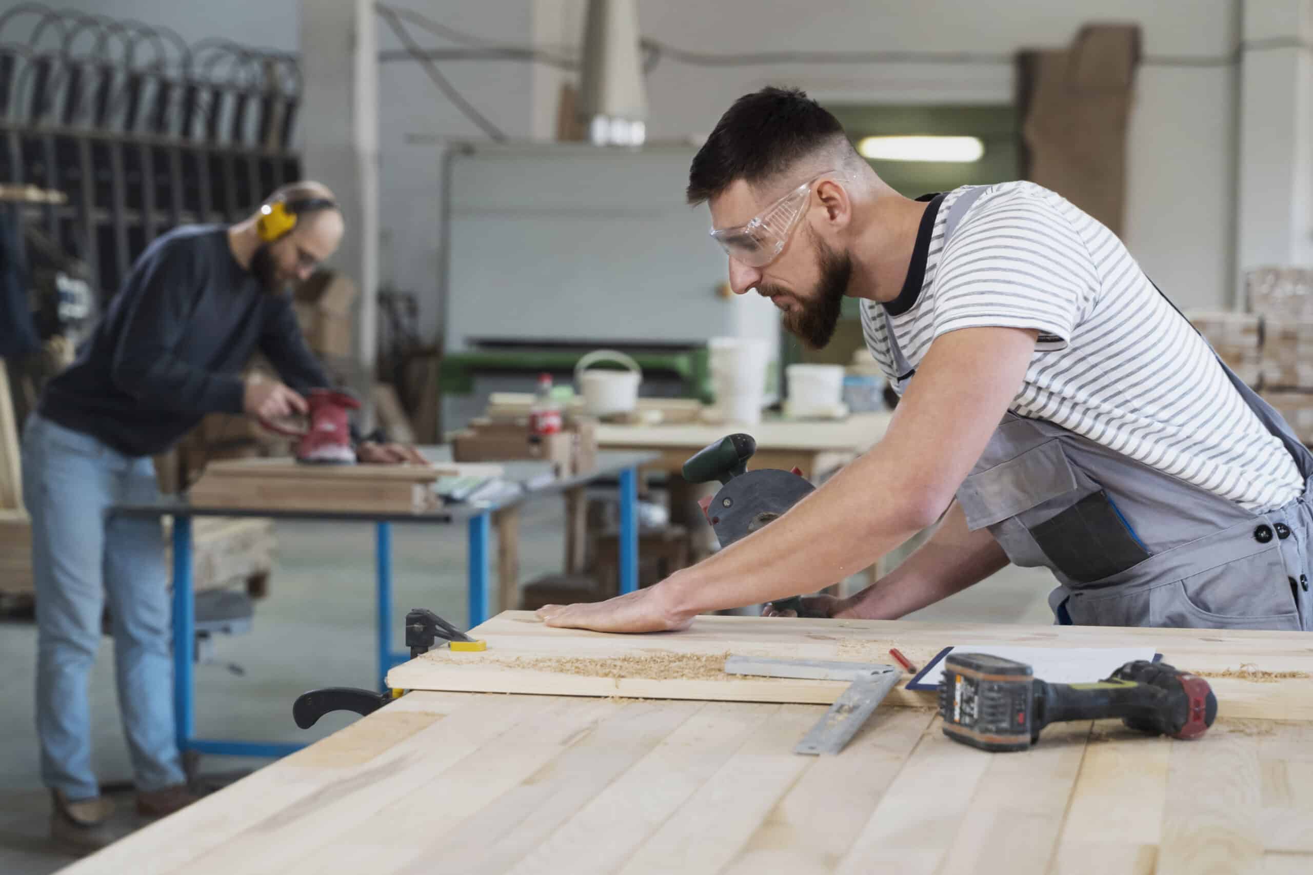 man-working-cutting-mdf-board man working cutting mdf board scaled